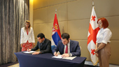 Deputy Minister of Economy of Georgia and State Secretary of the MFA of Serbia signed the document. Photo: Ministry of Economy